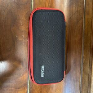 Nintendo Switch Carrying Case Black With Red Zipper